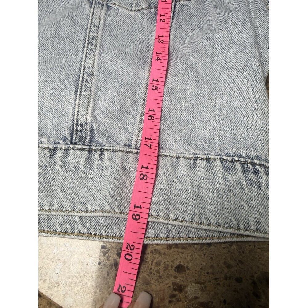 Free People Nocturne Studded Women’s denim blue Jacket Size L - Picture 11 of 13